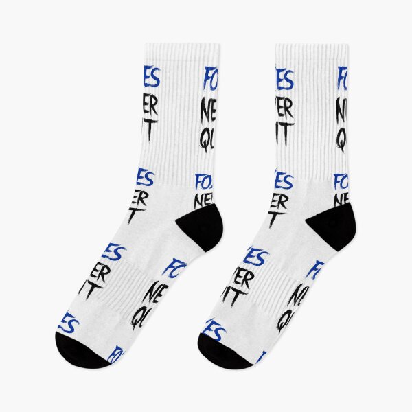Item preview, Foxes Never Quit blue black designed and sold by VRedBaller.