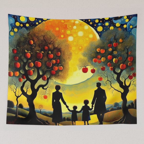 Item preview, Family gazing at the night sky designed and sold by George Hutton Hunter.