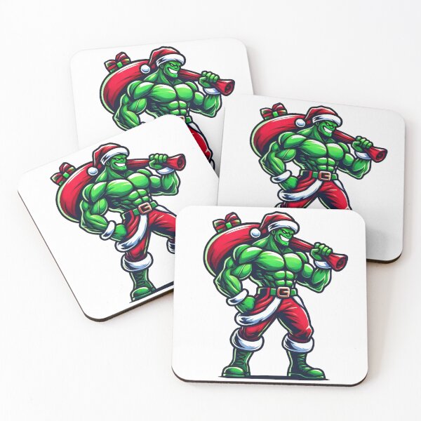 Item preview, Festive Green Super Santa with Sack of Gifts designed and sold by lubushop1.