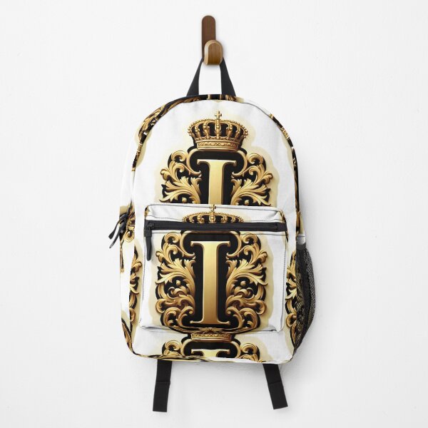 Item preview, a gold-plated emblem with a prominent letter "I" at its core. Sticker designed and sold by ShihawyAhmad.