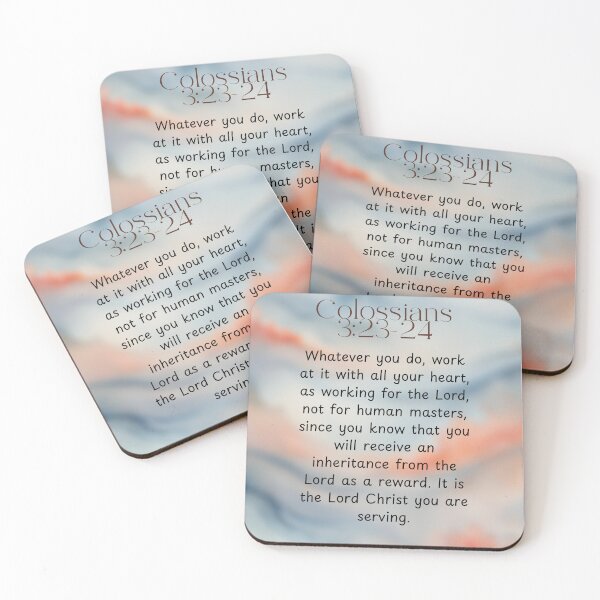Item preview, Colossians 3:23-24 Christian Bible Verse Art designed and sold by Our Bible Journey.