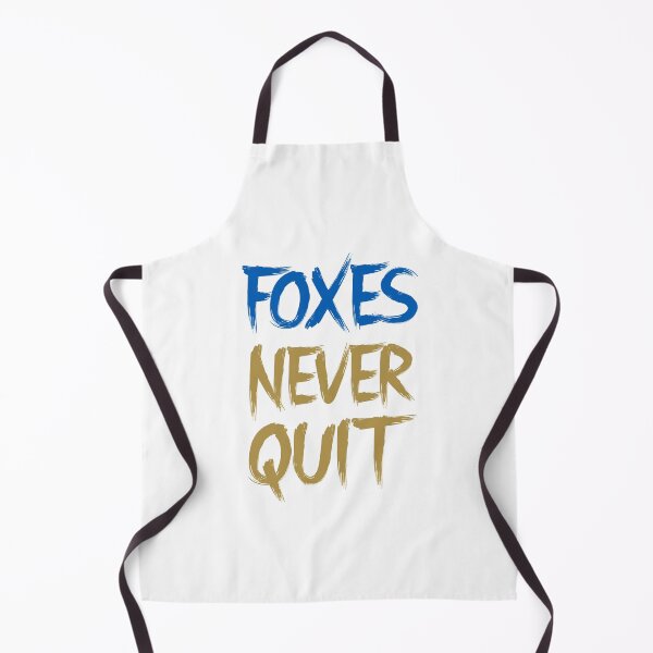 Item preview, Foxes Never Quit blue gold designed and sold by VRedBaller.