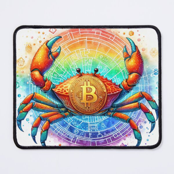 Item preview, Crypto Crab in Rainbow Hues designed and sold by Mechanical-Artt.