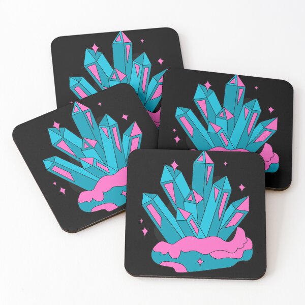 Item preview, Blue and Pink Crystals designed and sold by taoistviking.