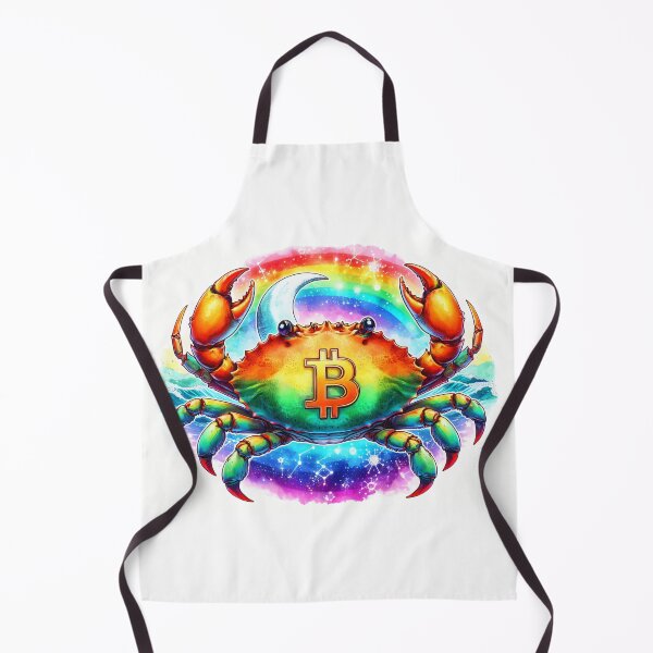 Item preview, Watercolor Bitcoin Crab in Rainbowcore designed and sold by Mechanical-Artt.
