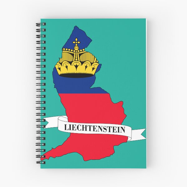 Item preview, Liechtenstein flag map designed and sold by visual adventures.