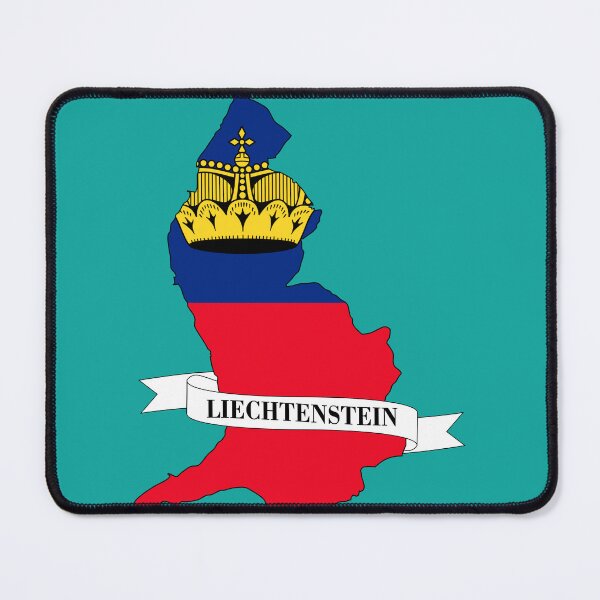 Item preview, Liechtenstein flag map designed and sold by visual adventures.
