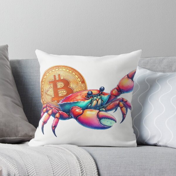 Item preview, Bright Rainbowcore Bitcoin Crab designed and sold by Mechanical-Artt.