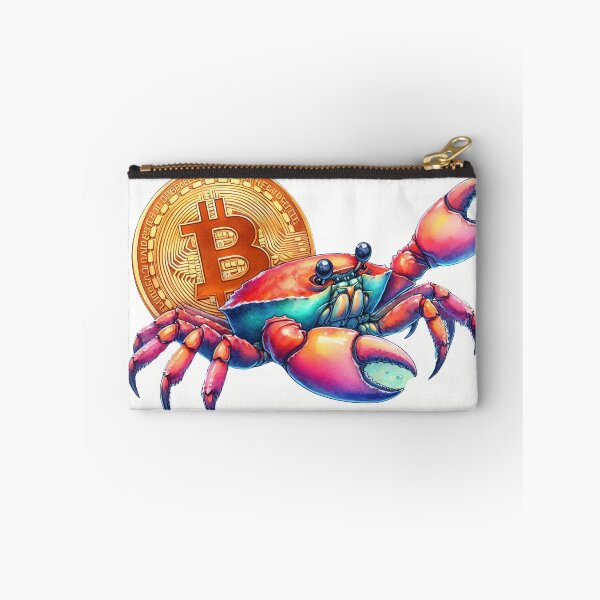 Item preview, Bright Rainbowcore Bitcoin Crab designed and sold by Mechanical-Artt.