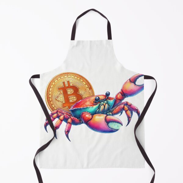 Item preview, Bright Rainbowcore Bitcoin Crab designed and sold by Mechanical-Artt.