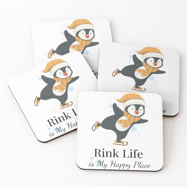 Item preview, Penguin Ice Skating Design - Rink Life is My Happy Place Winter Shirt designed and sold by Emerg-Apparel.