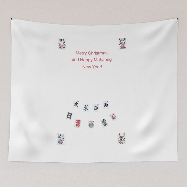 Item preview, Merry Christmas MahJong Players designed and sold by Zina Stromberg.