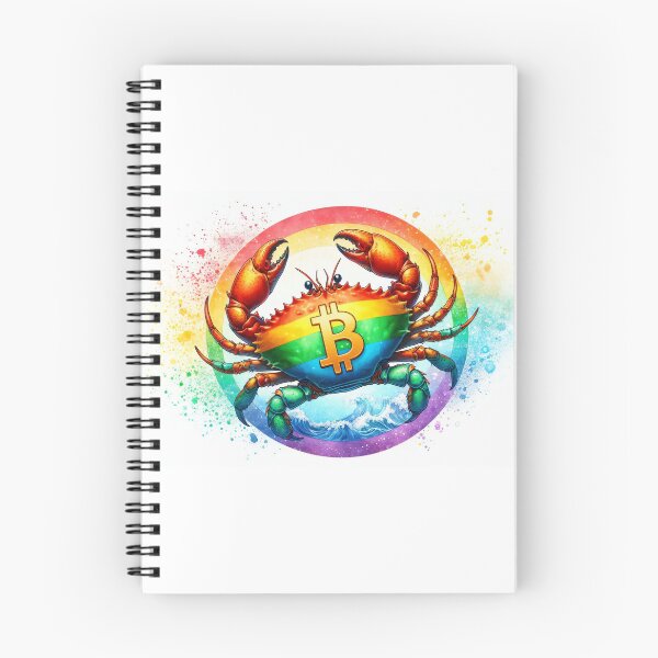 Item preview, Bitcoin Crab in Radiant Watercolor designed and sold by Mechanical-Artt.