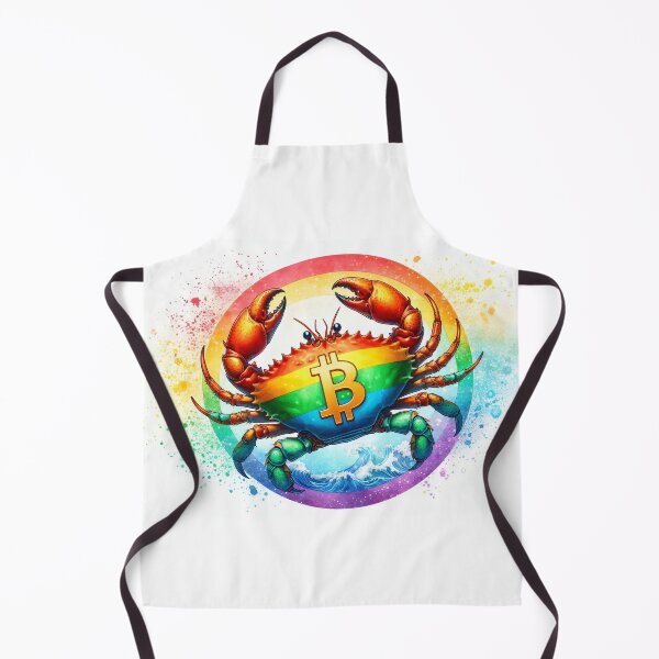 Item preview, Bitcoin Crab in Radiant Watercolor designed and sold by Mechanical-Artt.