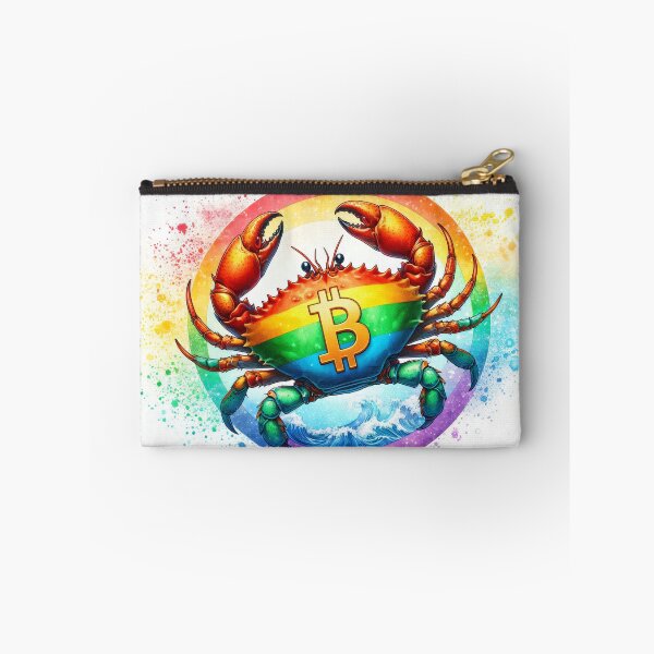 Item preview, Bitcoin Crab in Radiant Watercolor designed and sold by Mechanical-Artt.