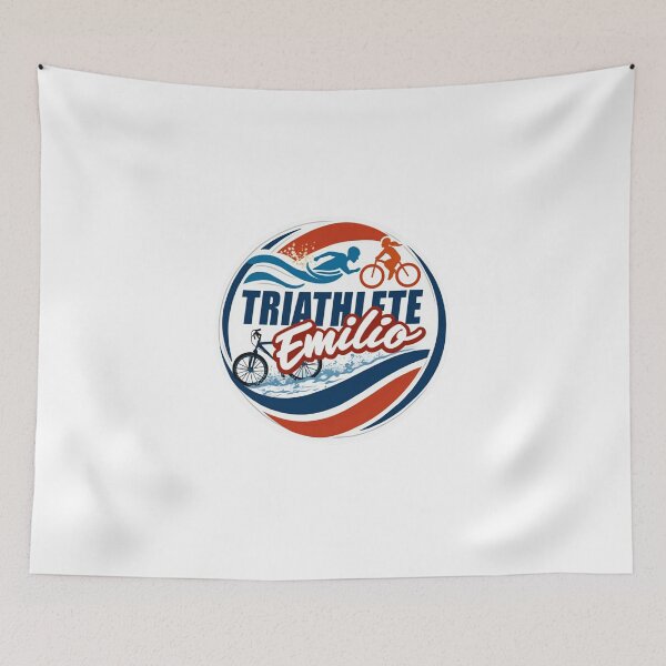 Item preview, Dynamic Triathlete Emilio - Swim, Bike, Run designed and sold by Triathlongram.