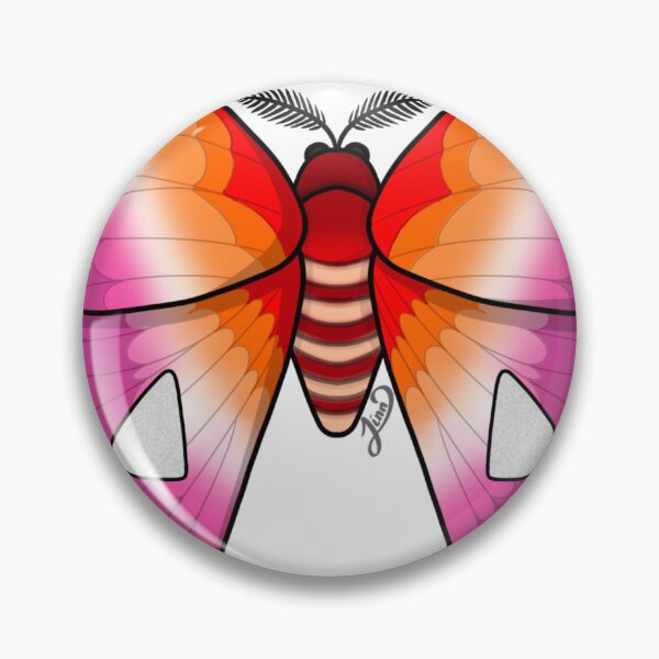 Item preview, Lesbian Pride Moth designed and sold by RhatsDesigns.