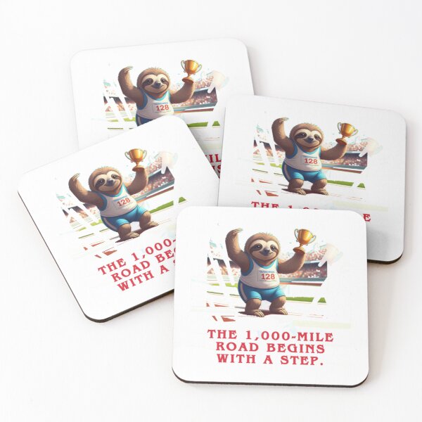 Item preview, The 1,000-mile road begins with a step._White designed and sold by oceanisea.