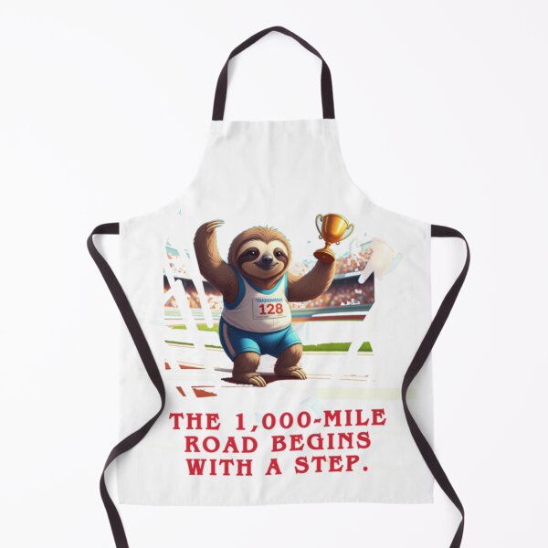Item preview, The 1,000-mile road begins with a step._White designed and sold by oceanisea.