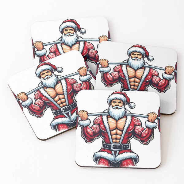 Item preview, Festive Santa Powerlifting with Holly Decoration designed and sold by lubushop1.