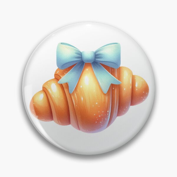 Item preview, Watercolor illustration of a sweet bun with a blue ribbon designed and sold by BellaRoxiell.