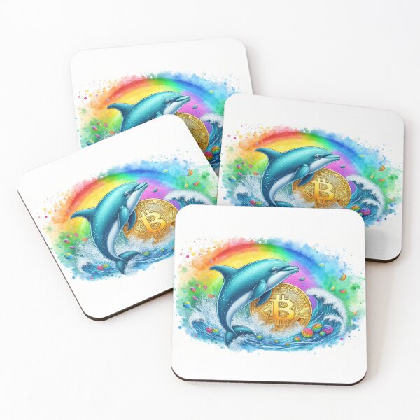 Item preview, Bitcoin Dolphin in Rainbowcore Touch designed and sold by Mechanical-Artt.