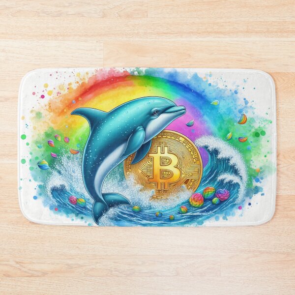 Item preview, Bitcoin Dolphin in Rainbowcore Touch designed and sold by Mechanical-Artt.