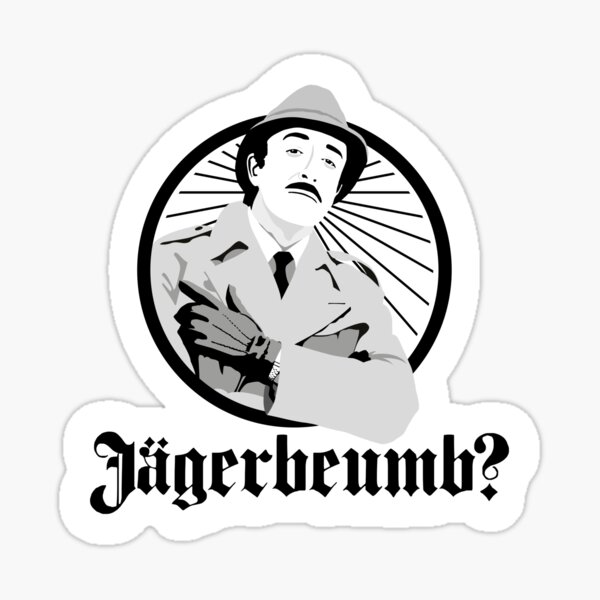 Vista previa del artículo con la obra «Jagerbeumb - Inspector Clouseau», diseñado y vendido por Coops Clothing.