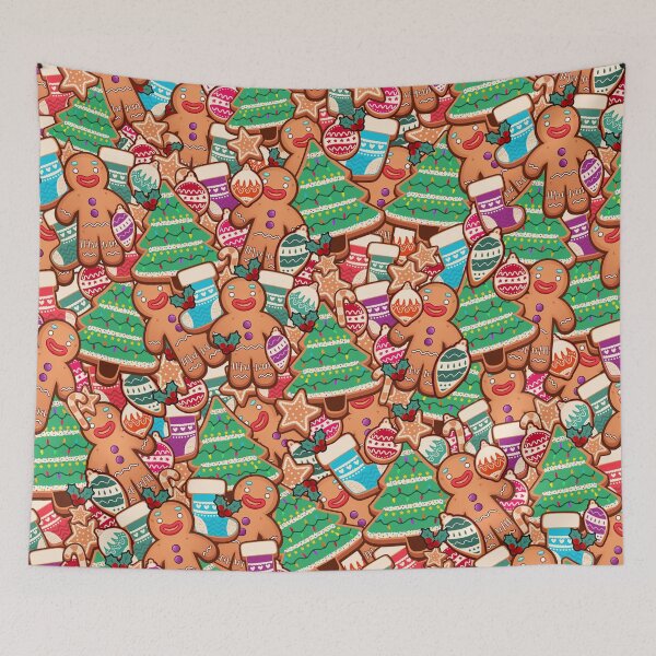 Item preview, Christmas Gingerbread Cookie Pattern designed and sold by CutiesRonnie.