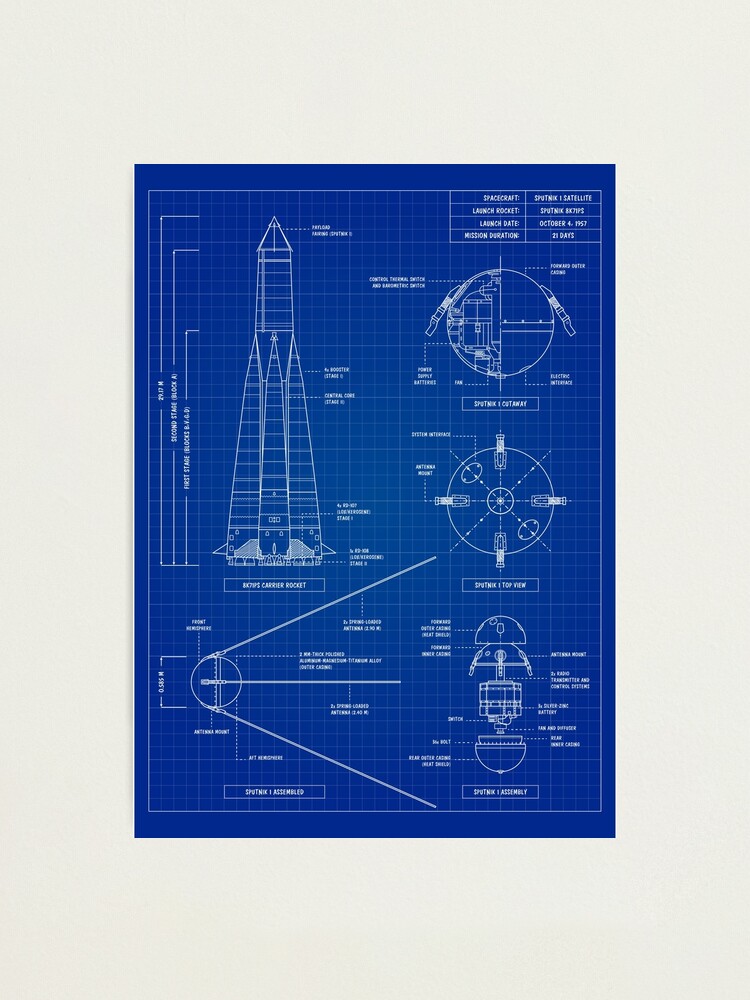 Sputnik 1 (Blueprint) Vertical