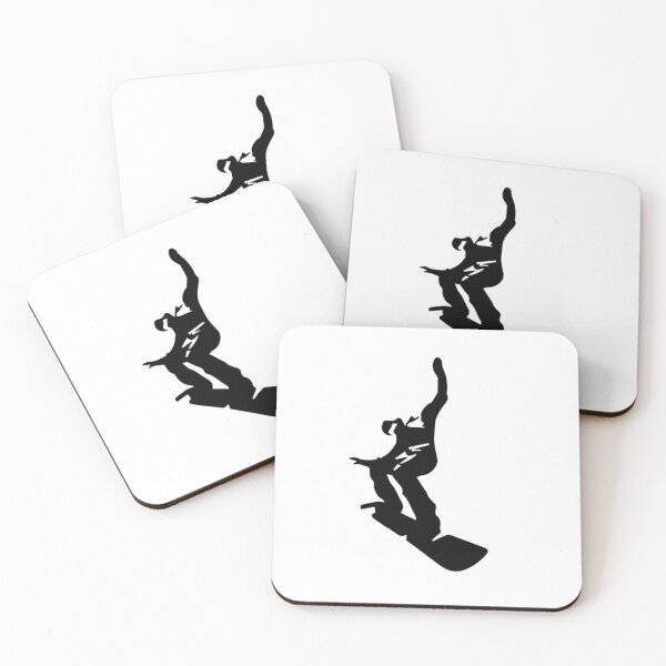 Artikelvorschau, Snowboarder-Silhouette entworfen und verkauft von Over & Out Designs .