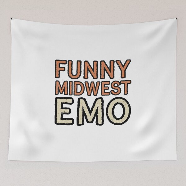 Item preview, Funny Midwest Emo Sticker designed and sold by lemurdesigns.