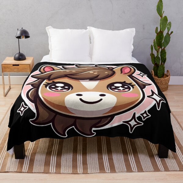 Item preview, Adorable Kawaii Horse Face | Cute Pony Lover Gift designed and sold by DrawHandArt.
