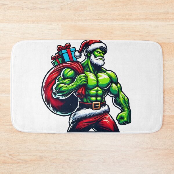 Item preview, Santa Claus Powerlifting with a Bold Barbell designed and sold by lubushop1.
