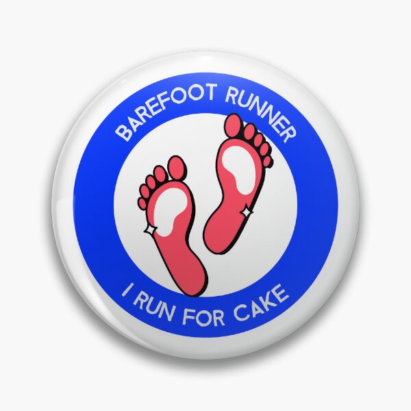 Item preview, Barefoot runner. I run for cake designed and sold by FirstTimeTees.