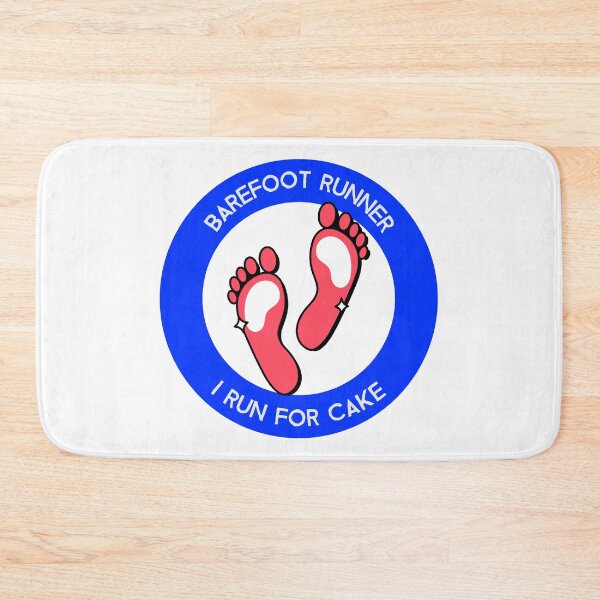 Item preview, Barefoot runner. I run for cake designed and sold by FirstTimeTees.
