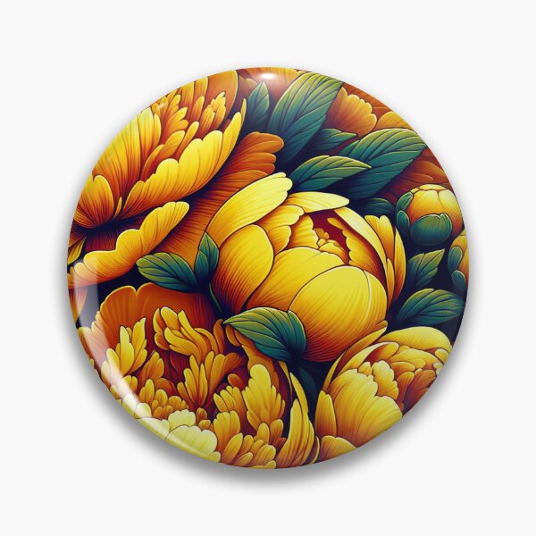 Item preview, Yellow Peonies designed and sold by I-I-Trading-Co.
