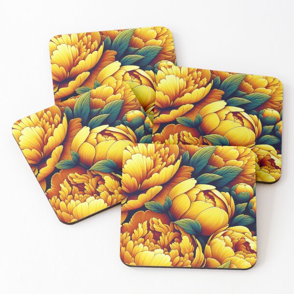 Item preview, Yellow Peonies designed and sold by I-I-Trading-Co.