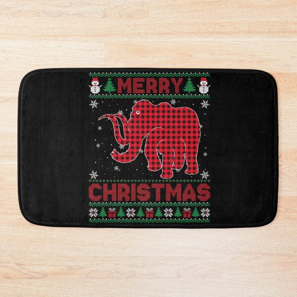 Item preview, Merry Christmas Woolly Animal Buffalo Red Plaid designed and sold by savecloth.
