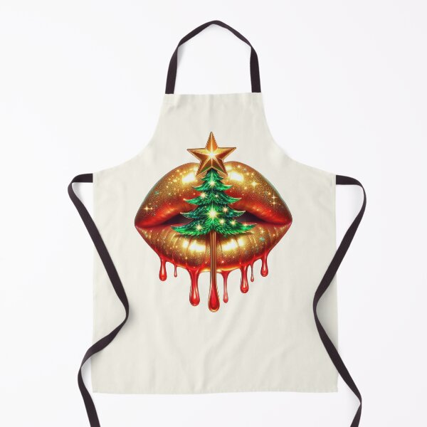 Item preview, Festive Glam Lips with Christmas Sparkle designed and sold by Margival.
