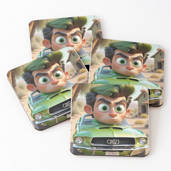 Item preview, Green Mustang Adventure in Desert Heat designed and sold by MarcoDesigner78.