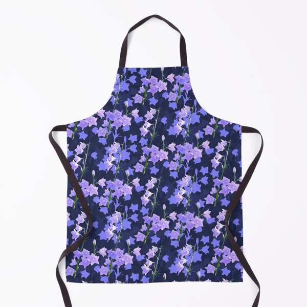 Item preview, Sunlit Balloon Flower Stems Half Drop Deep Blue 2b356b designed and sold by Art in My Loft.