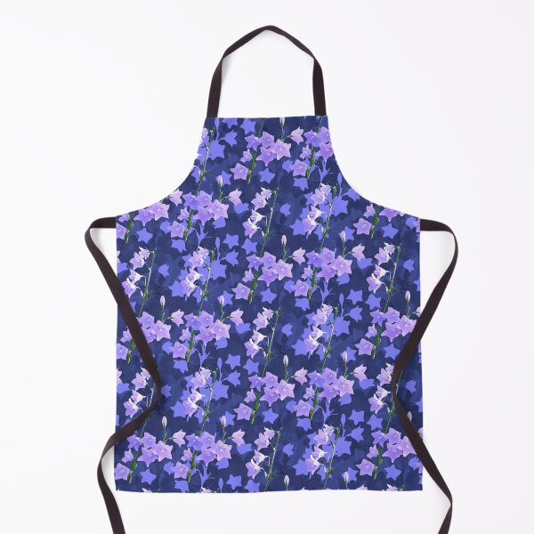 Item preview, Sunlit Balloon Flower Stems Half Drop Deep Blue 404fa0 designed and sold by Art in My Loft.