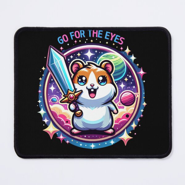 Item preview, Go For The Eyes Galaxy Hamster Sword Art designed and sold by andreab313.