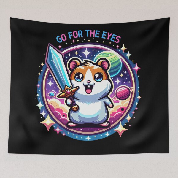 Item preview, Go For The Eyes Galaxy Hamster Sword Art designed and sold by andreab313.