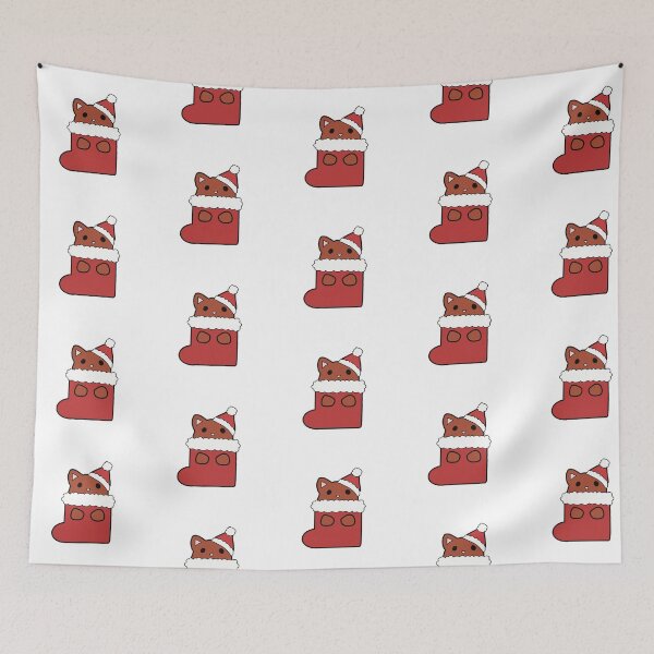 Item preview, Cat in Christmas stocking designed and sold by CheylaDesigns.