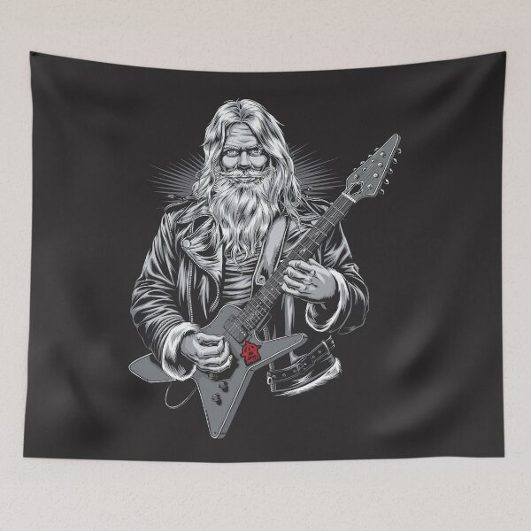 Item preview, Stylish Rock and Roll Santa  Claus Merry Christmas - Funny Holiday Apparel designed and sold by paulo silveira.