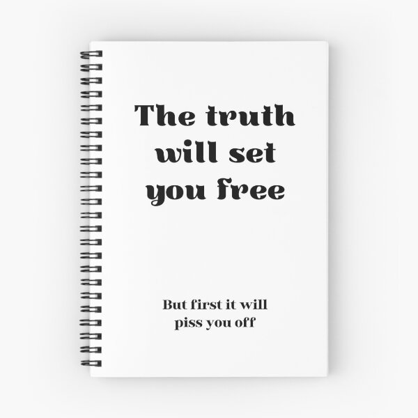 Item preview, Fun statement.  Truth will set you free, but first it will piss you off designed and sold by VarnaChitra.