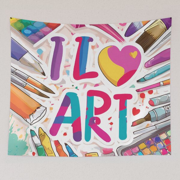 Item preview, I Love Art- paint easel designed and sold by Lily Lola.