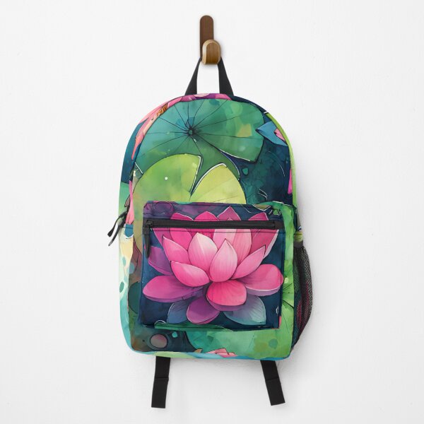 Item preview, Watercolor Pink Lotus Flowers designed and sold by I-I-Trading-Co.